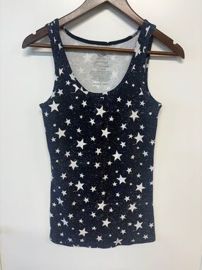 Faded Glory Navy Star-Print Tank Top